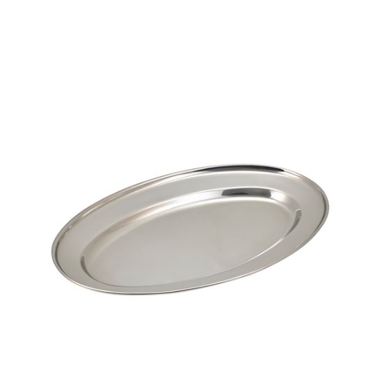 Oval Meat Flat 9" St/St