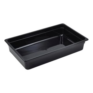 1/1 -POLYCARBONATE GN PAN 100MM BLACK *S