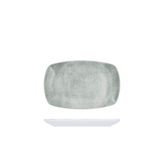 White Shakti Stone Melamine Oblong Plate 23.5 X 15cm (12)