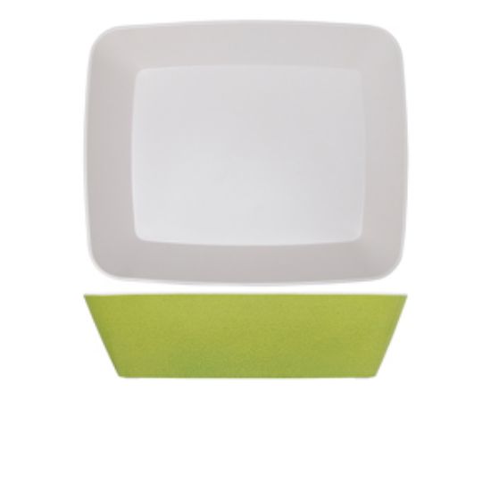 Lime Green Seville Melamine GN1/2 Deep Dish 32.5 X 26.5 X 8cm