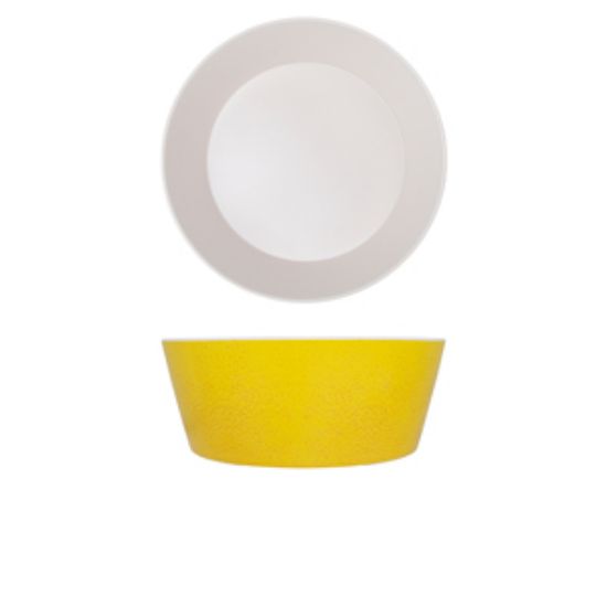 Lemon Yellow Seville Melamine Bowl 26.5 X 10cm