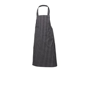 NAVY BUTCHERS STRIPE BIB APRON 70CM X 100CM