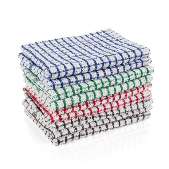 Terry Tea Towel Assorted Colours 18x28" (Pack of 10)