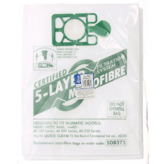 Tub Vacuum Microfibre Bags Hepa (Case Of 250)