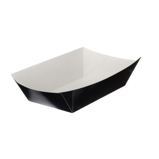 Black Folded Board Tray Large 57x97x170 (Case Of 500)