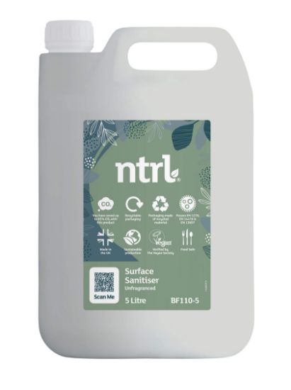 Jangro Ntrl Unfragranced Surface Sanitiser 5ltr