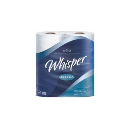 Whisper Classic Toilet Roll 3ply White (Case of 40)