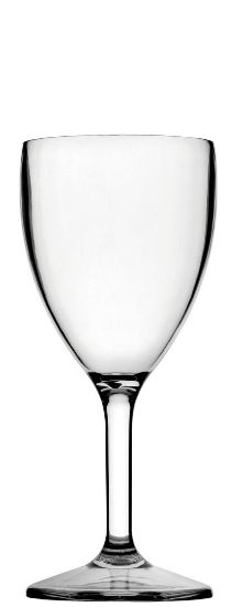 Case Of 12 Re-Usable Polycarbonate Diamond Wine 9oz