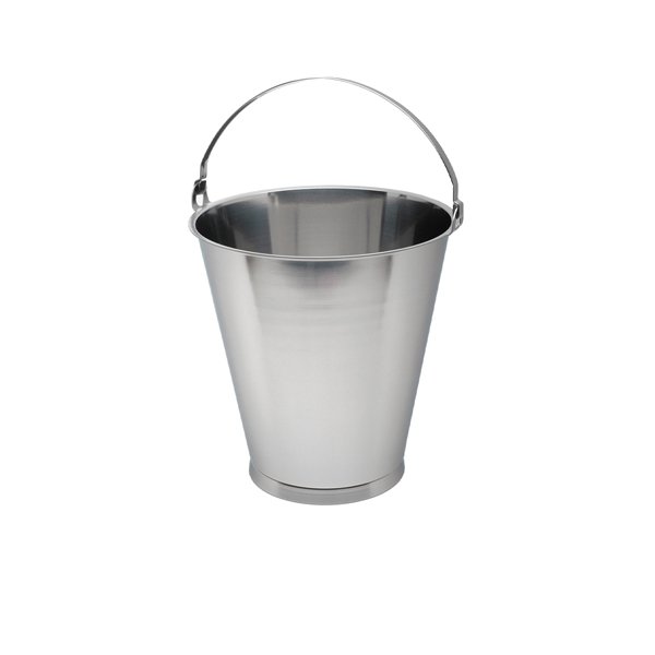 S/ST.SWEDISH SKIRTED BUCKET 12L GRADUATED