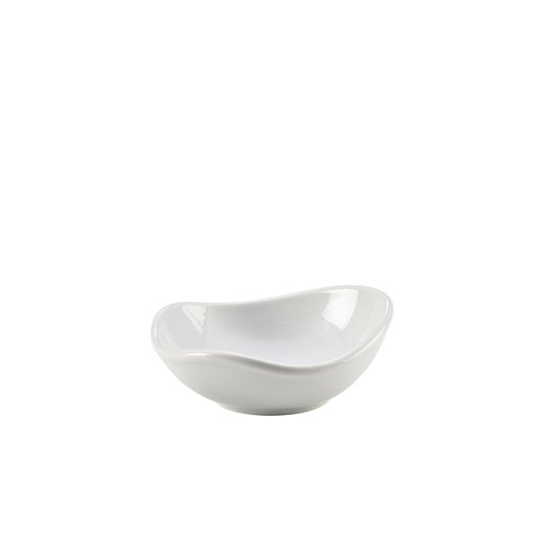 GENWARE PORCELAIN ORGANIC TRIANGULAR BOWL 12.7CM/5 (6)