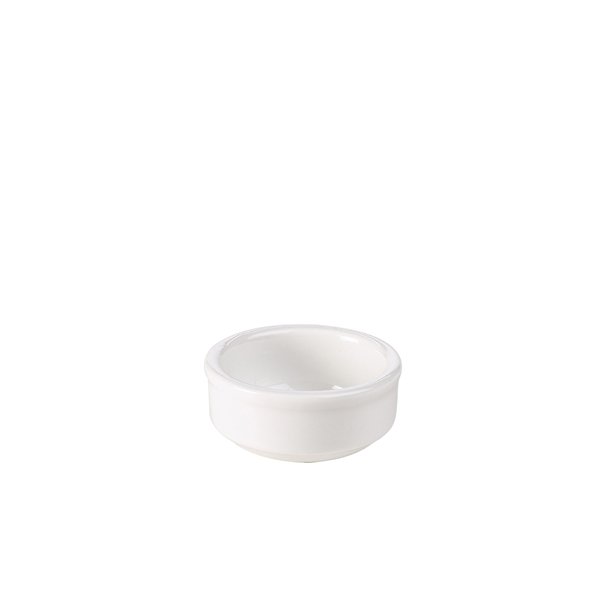 GENWARE PORCELAIN MUSTARD/BUTTER/SAUCE DISH 6CM/2.25 (12)