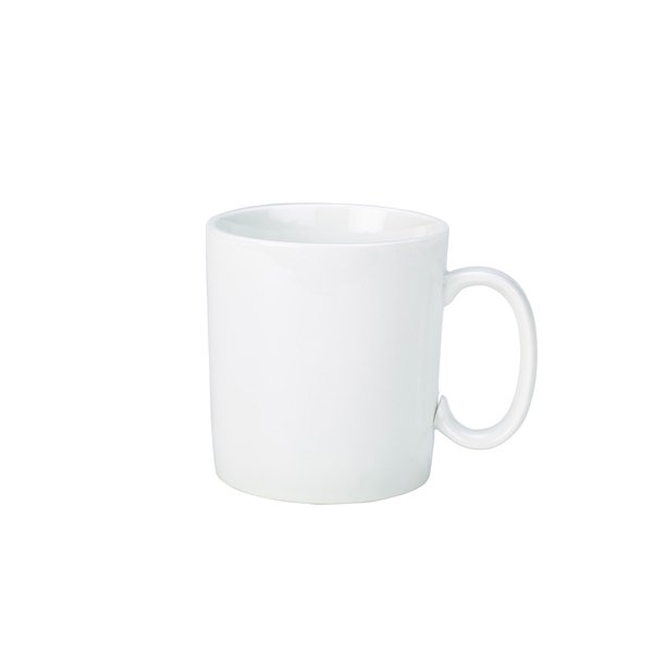 GENWARE PORCELAIN STRAIGHT SIDED MUG 34CL/12OZ (6)