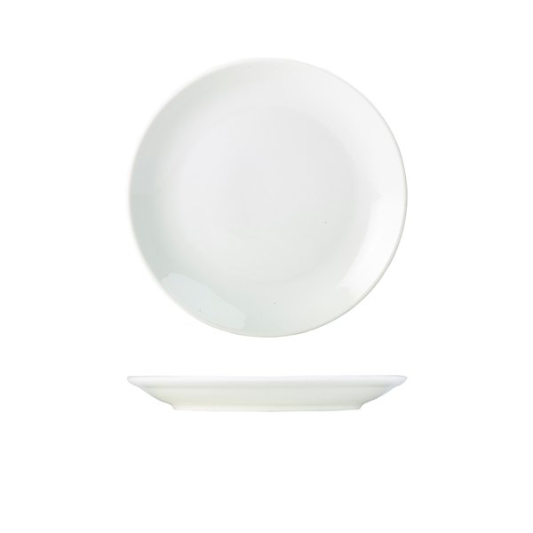 GENWARE PORCELAIN COUPE PLATE 22CM/8.5 (6)