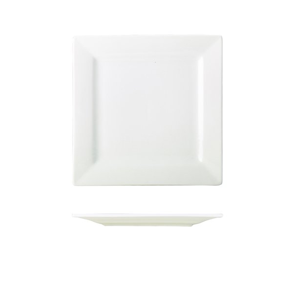 GENWARE PORCELAIN SQUARE PLATE 21CM/8.25 (6)