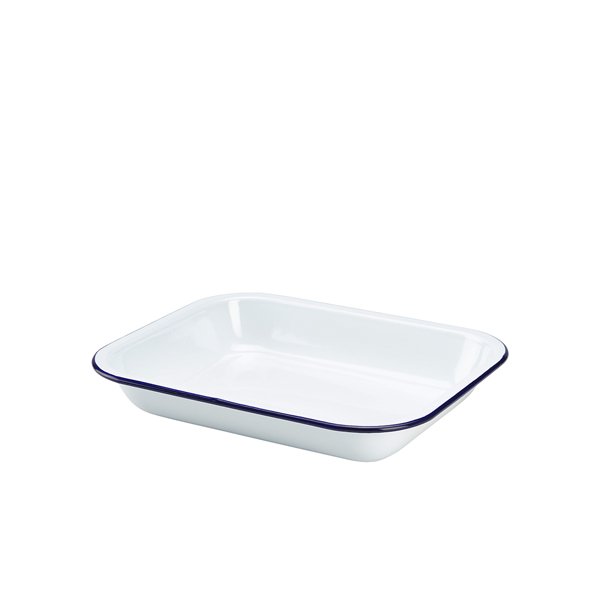 ENAMEL BAKING TRAY 28 X 23 X 4.5CM
