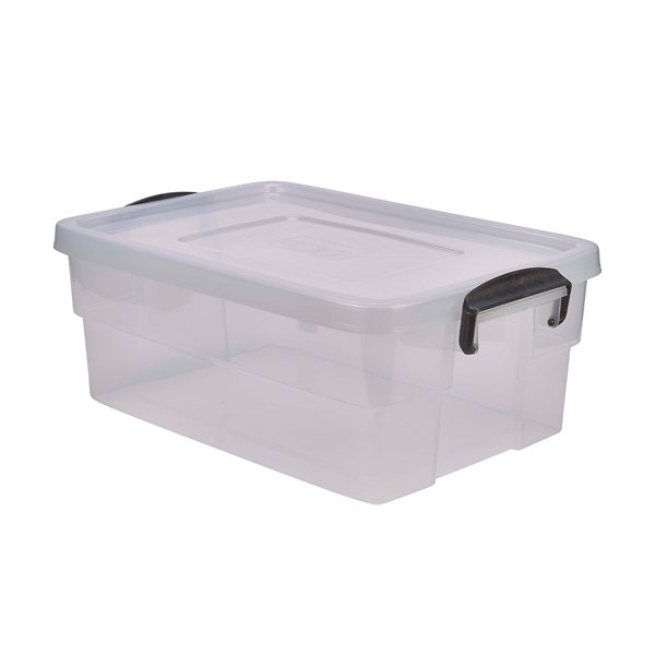 STORAGE BOX 38L W/ CLIP HANDLES