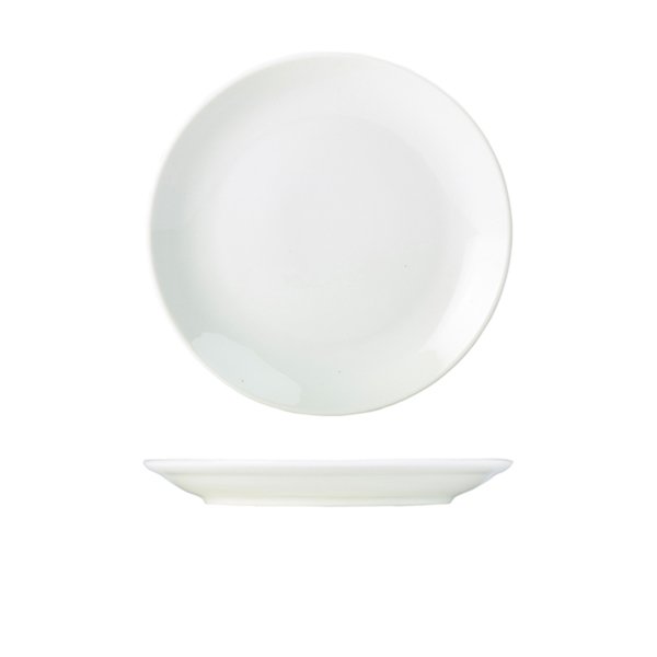 GENWARE PORCELAIN COUPE PLATE 24CM/9.5 (6)