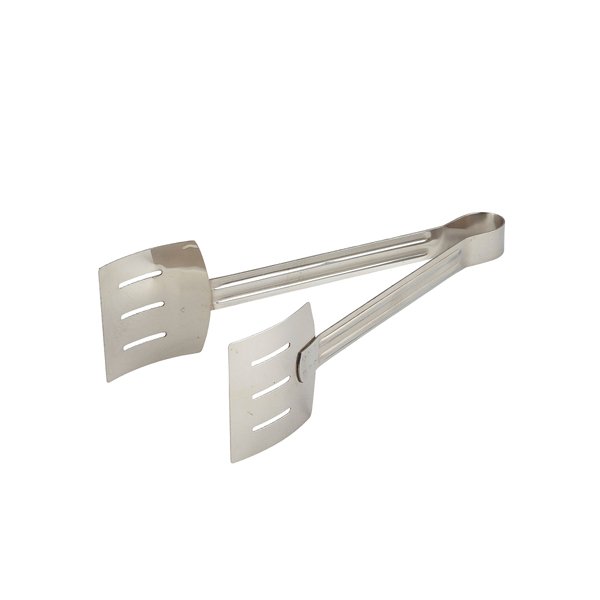 S/ST. WIDE BLADE SERVING TONGS 9.5"" /240MM