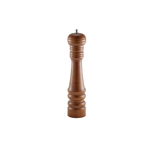 HEAVY WOOD PEPPER MILL 12""