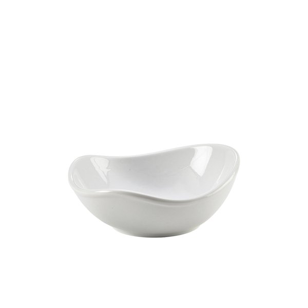 GENWARE PORCELAIN ORGANIC TRIANGULAR BOWL 18.5CM/7.25 (6)