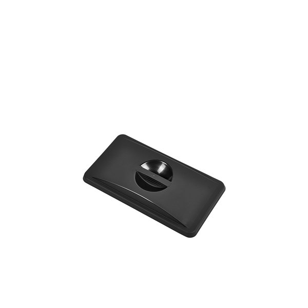BLACK CLOSED LID FOR SLIM RECYCLING BIN