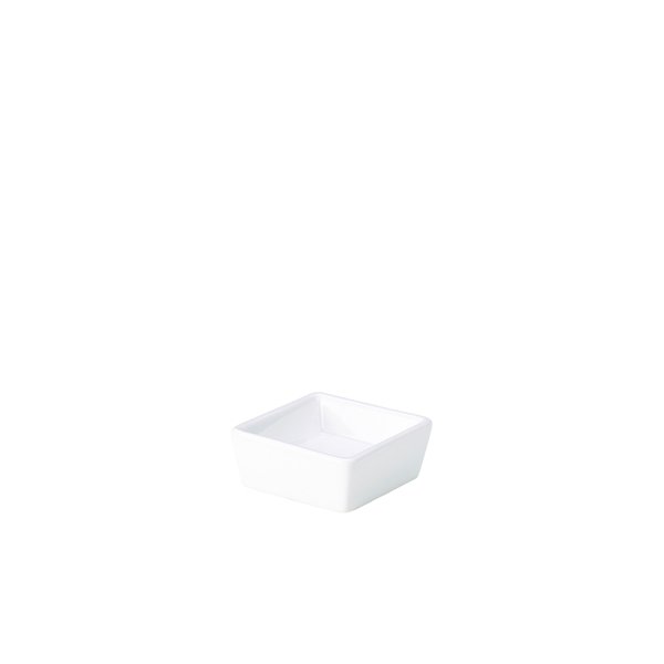 GENWARE PORCELAIN SQUARE DISH 6.4 X 2.5CM/2.5 X 1 (12)