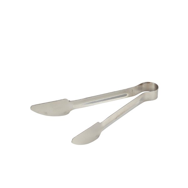 S/ST.HAMBURGER TONGS 9"" /230MM