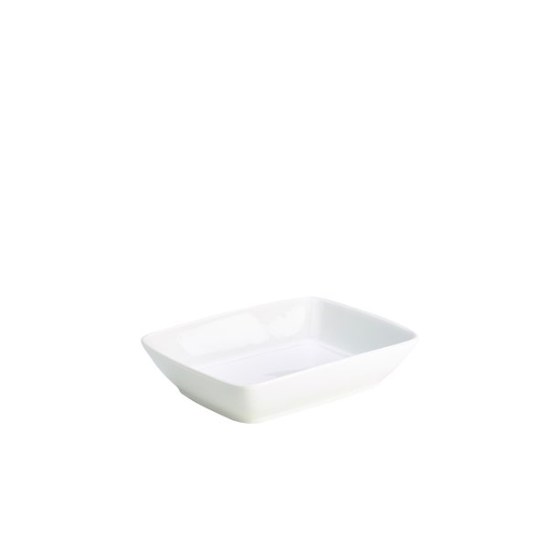 GENWARE PORCELAIN RECTANGULAR DISH 19 X 14.5CM/7.5 X 5.75 (6)