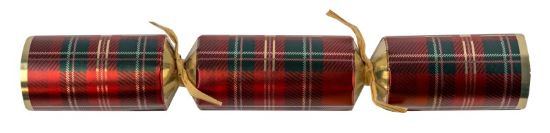 2025 Classic Tartan 11" Christmas Crackers (Case Of 50)