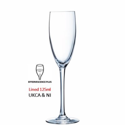 Cabernet Flute 5.5oz 160ml LCE @125ml (Case of 12)