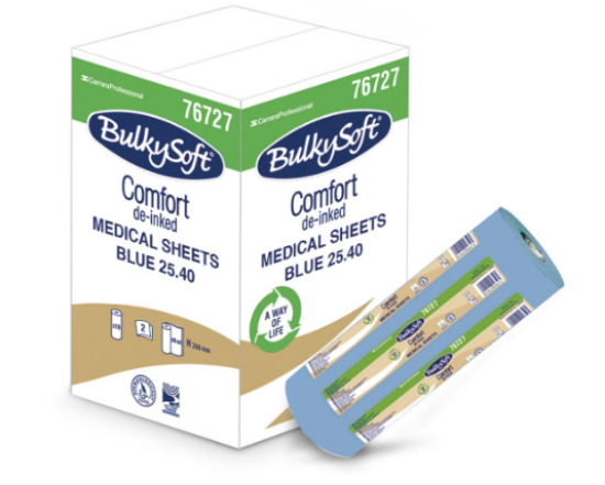 Bulky Soft De-Inked Comfort Medical Roll Blue 2ply 10" (Case of 18) *s