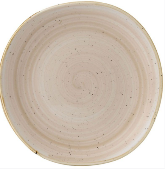 Churchill Stonecast Round Trace Plate 10 3/8" Nutmeg Cream (Case Of 12)
