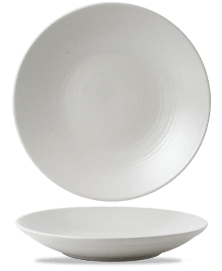 Dudson Evo Deep Plate Pearl 24.3cm (Case Of 6)