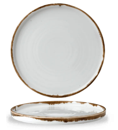 Dudson Harvest Walled Plate Natural 26cm (Case Of 6)
