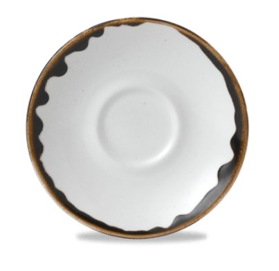 CASE OF 12 HARVEST NATURAL ESPRESSO SAUCER 4.5"