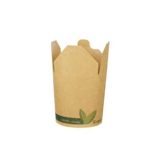 Kraft Brown Food Pail Compostable Round 16oz (Case Of 500)