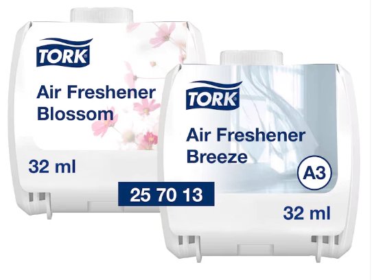 TORK CONSTANT AIR FRESHENER MIXED PACK BREEZE/BLOSSOM REFILLS (6)
