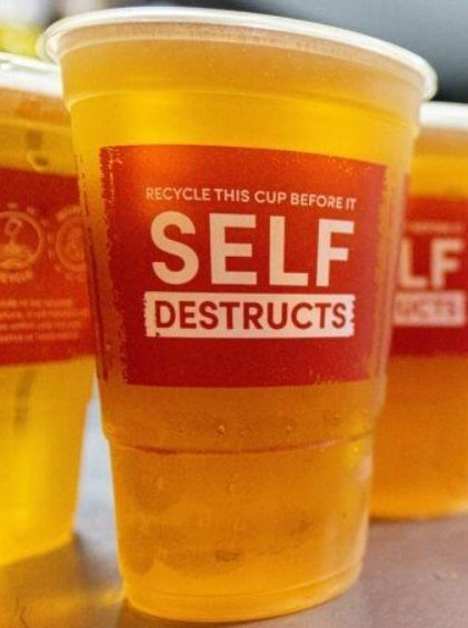 Ashton Gate Design Self Destruct Cups 10.4g 20oz (Case of 1000)