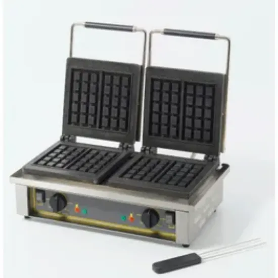 Roller Grill Double Brussels Waffle Machine 3kw Ged10