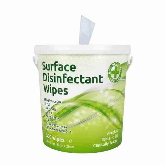 Tub 1000 Virucidal / Anti Bac Surface Disinfectant Wipes