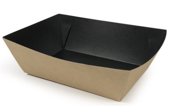 Salad Tray Black Kraft Medium 11oz/300ml (Case of 250)