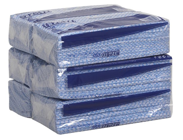 Wypall Cleaning Cloths Interfold 1ply Blue (50)