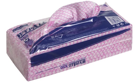 Wypall Cleaning Cloths Interfold 1ply Red (50)