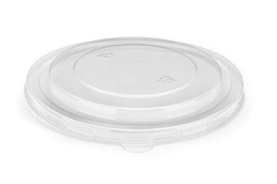 Clear R-PET Lid For Kraft Round Bowl 500/750/1000ml (Pack of 50)