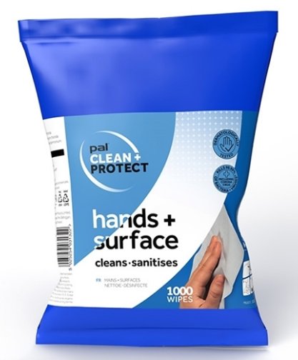 PAL CARE AND PROTECT HAND AND SURFACE WIPES REFILL PACK (1000)