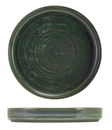 TERRA PORCELAIN AQUA GREEN PRESENTATION PLATE 18CM (6)