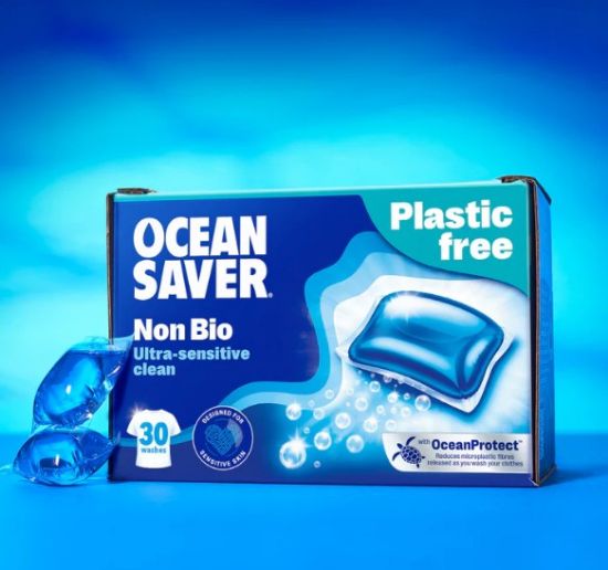 Ocean Saver Non Bio Laundry Capsules - Sea Salt & Coastal Wildflowers (Pack of 30)