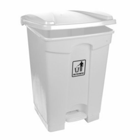 Pedal Bin Polypropylene 45L White