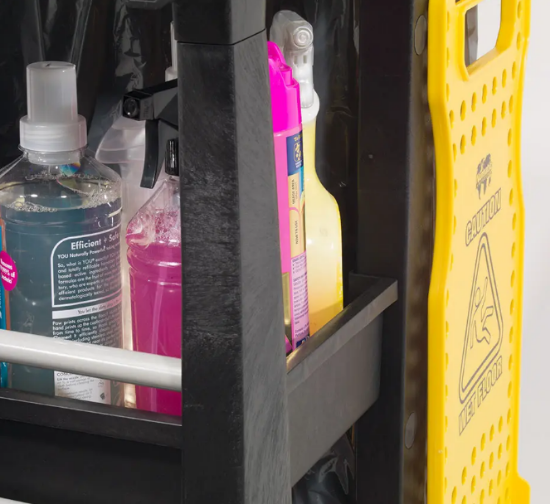 Numatic Ecomatic Cleaning Trolley 4x70ltr 2 X 120ltr Waste Mid Size Em4