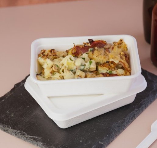 Vegware Nourish Moulded Fibre Tray 16oz 500ml (Pack Of 125)